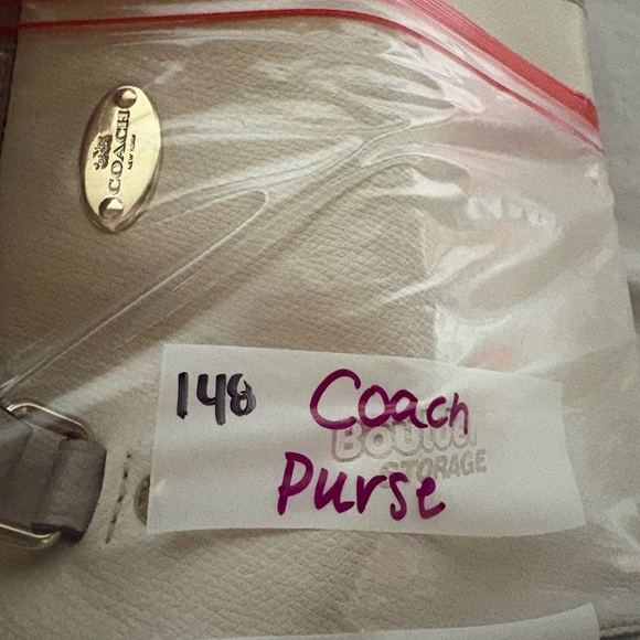 Coach Cream and Tan Leather Handbag - Picture 15 of 15